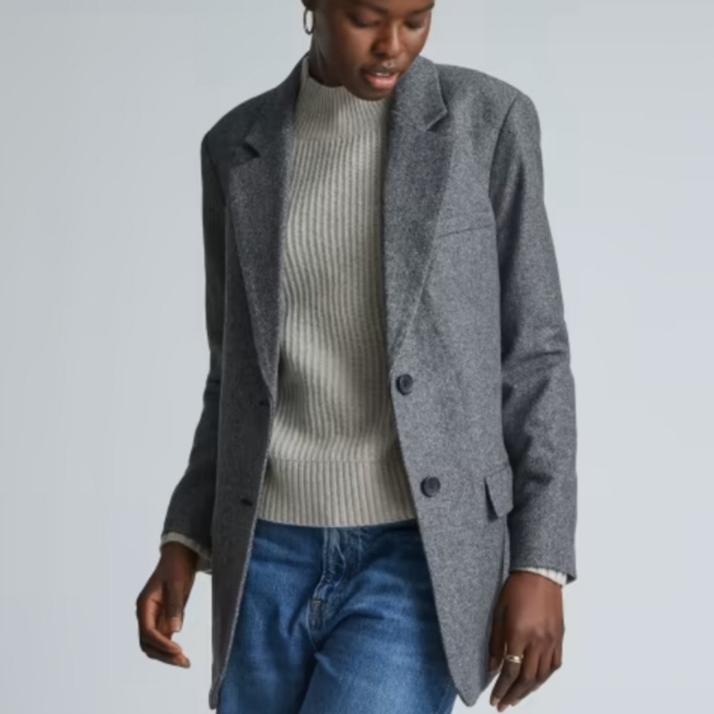 Everlane herringbone blazer
